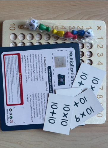 WOODEN MONTESSORI MULTIPLICATION BOARD GAME photo review
