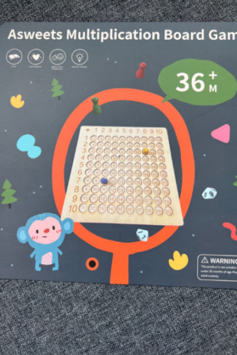 WOODEN MONTESSORI MULTIPLICATION BOARD GAME photo review