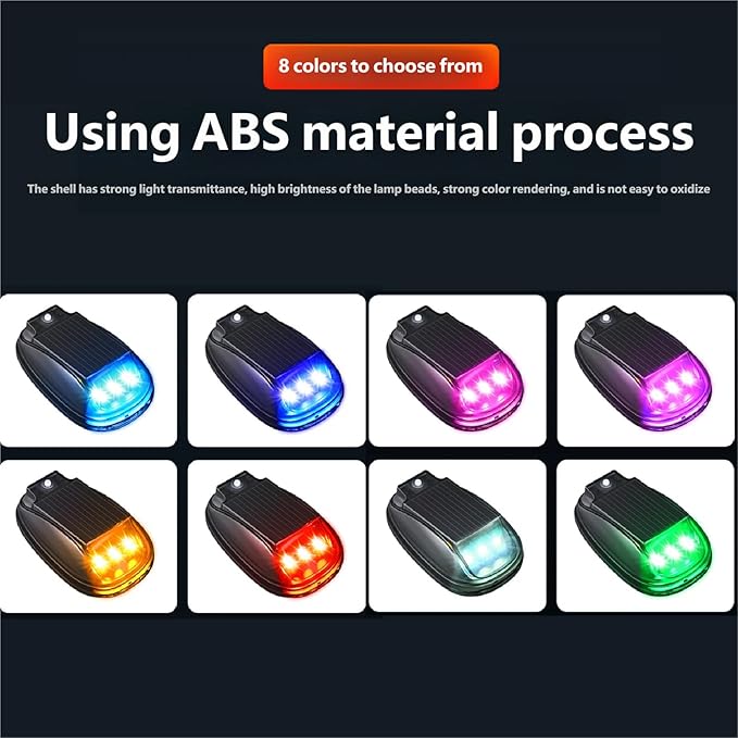 Solar Car Roof RGB Strobe Light